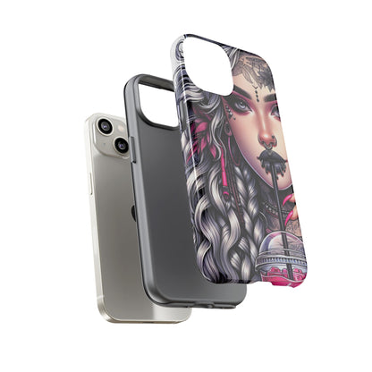 Icy Rebel – Silver Dreads & Edgy Street Chic Mobile Cover