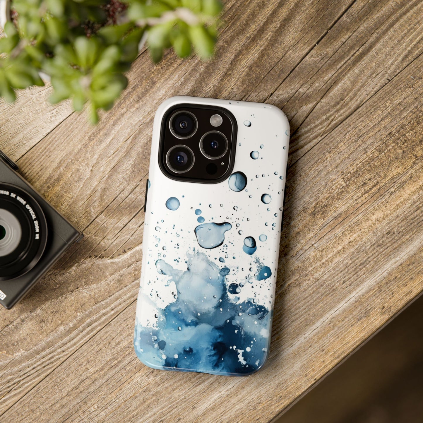 Aqua Burst Watercolor Phone Case for iPhone, google Pixel & Samsung