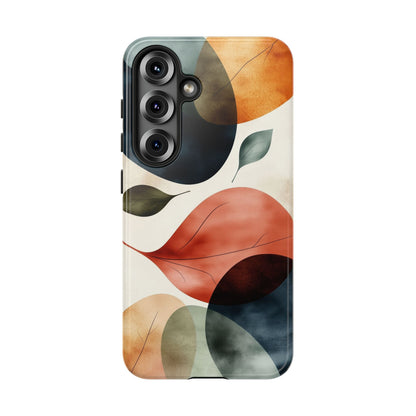 Tranquil Tones Terrazzo Leaves Print Phone Case for iPhone, Pixel & Samsung