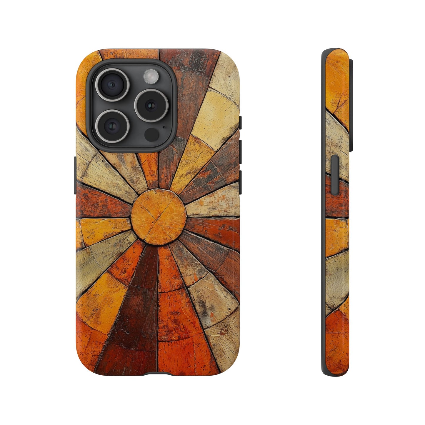 Terracotta Sunburst Boho Phone Case for iPhone, Pixel & Samsung
