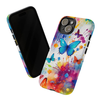 Vibrant Watercolor Butterfly Mobile Case