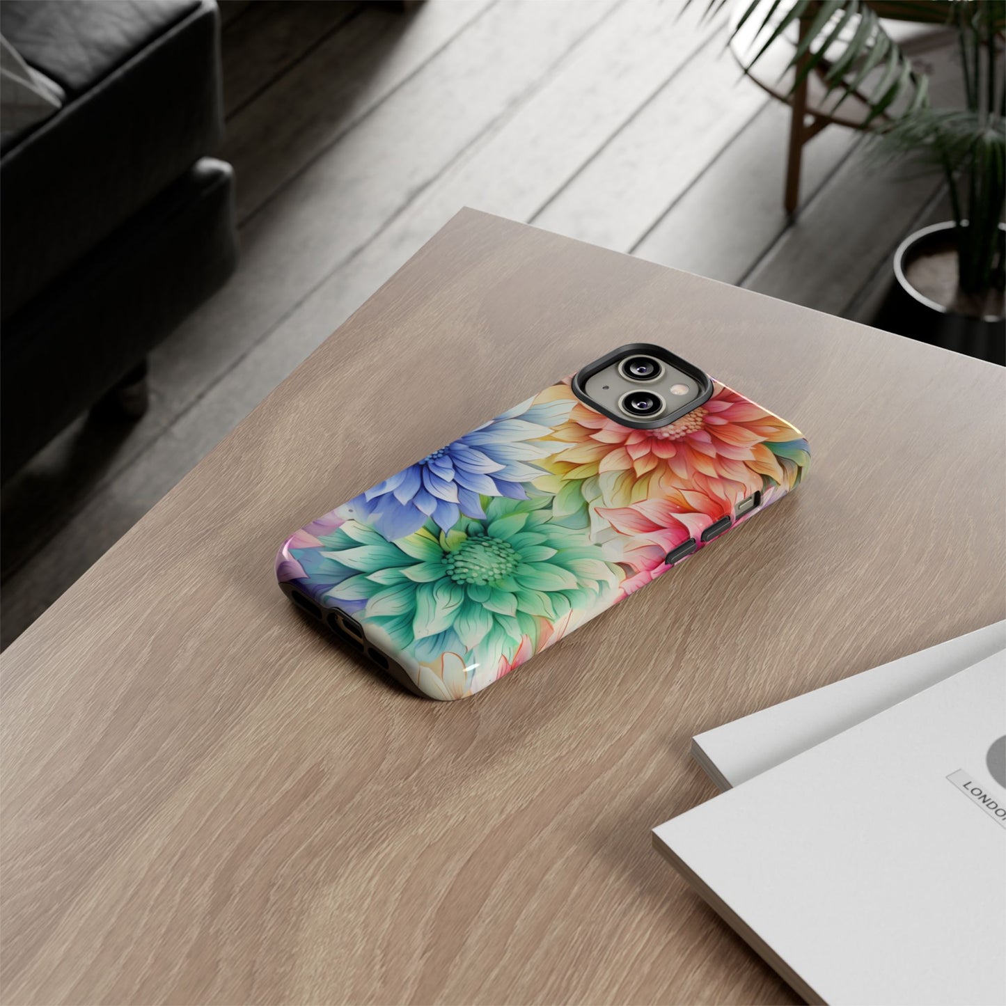 Rainbow Bloom Mandala Floral Mobile Case