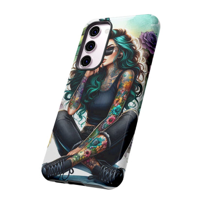 Urban Wildflower – Edgy Tattooed Beauty Mobile Cover
