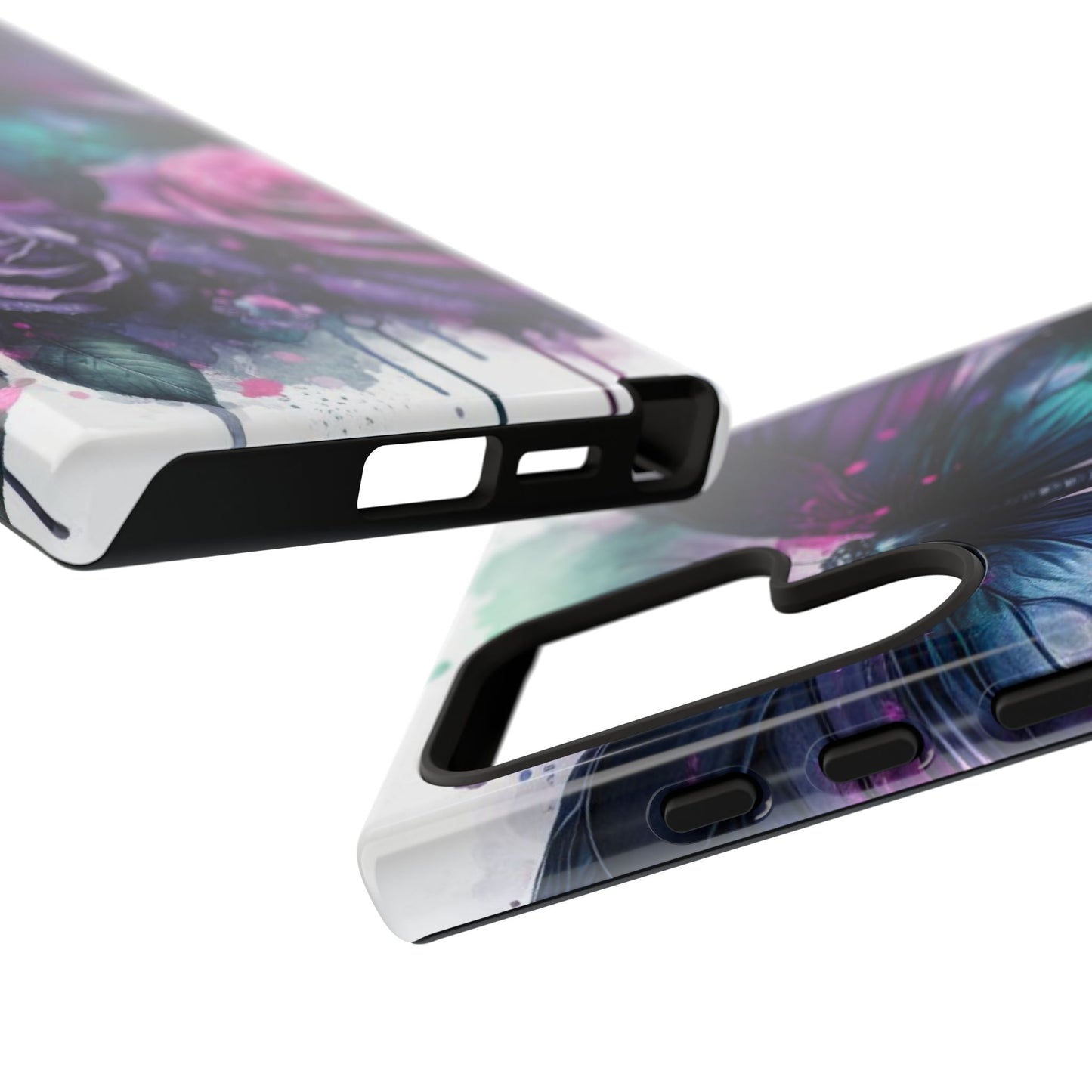 Mystic Bloom – Vibrant Butterfly & Rose Art Mobile Cover