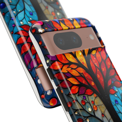 Stained Glass Tree: Vibrant Elegance for Your Case