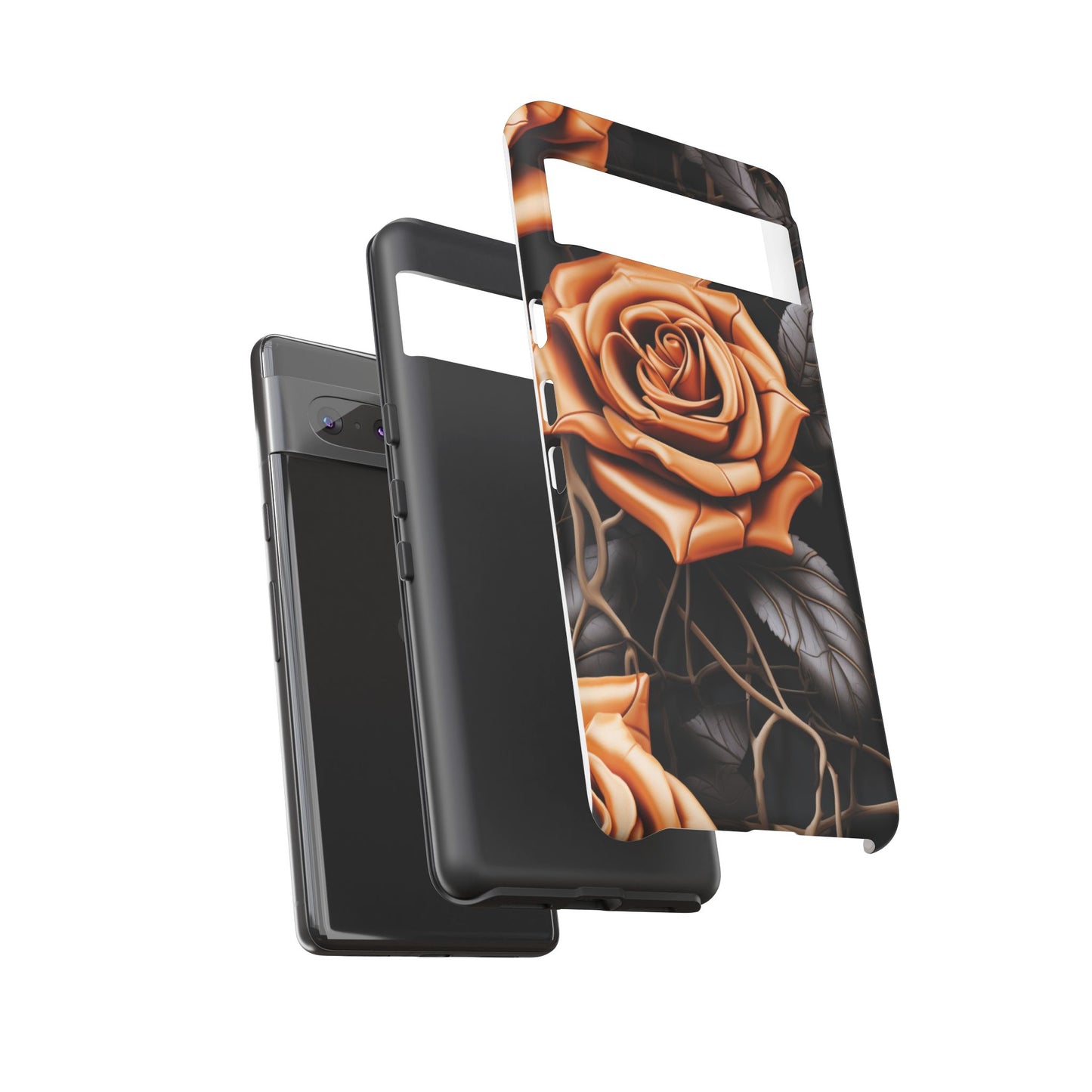 Midnight Gold Rose Mobile Case