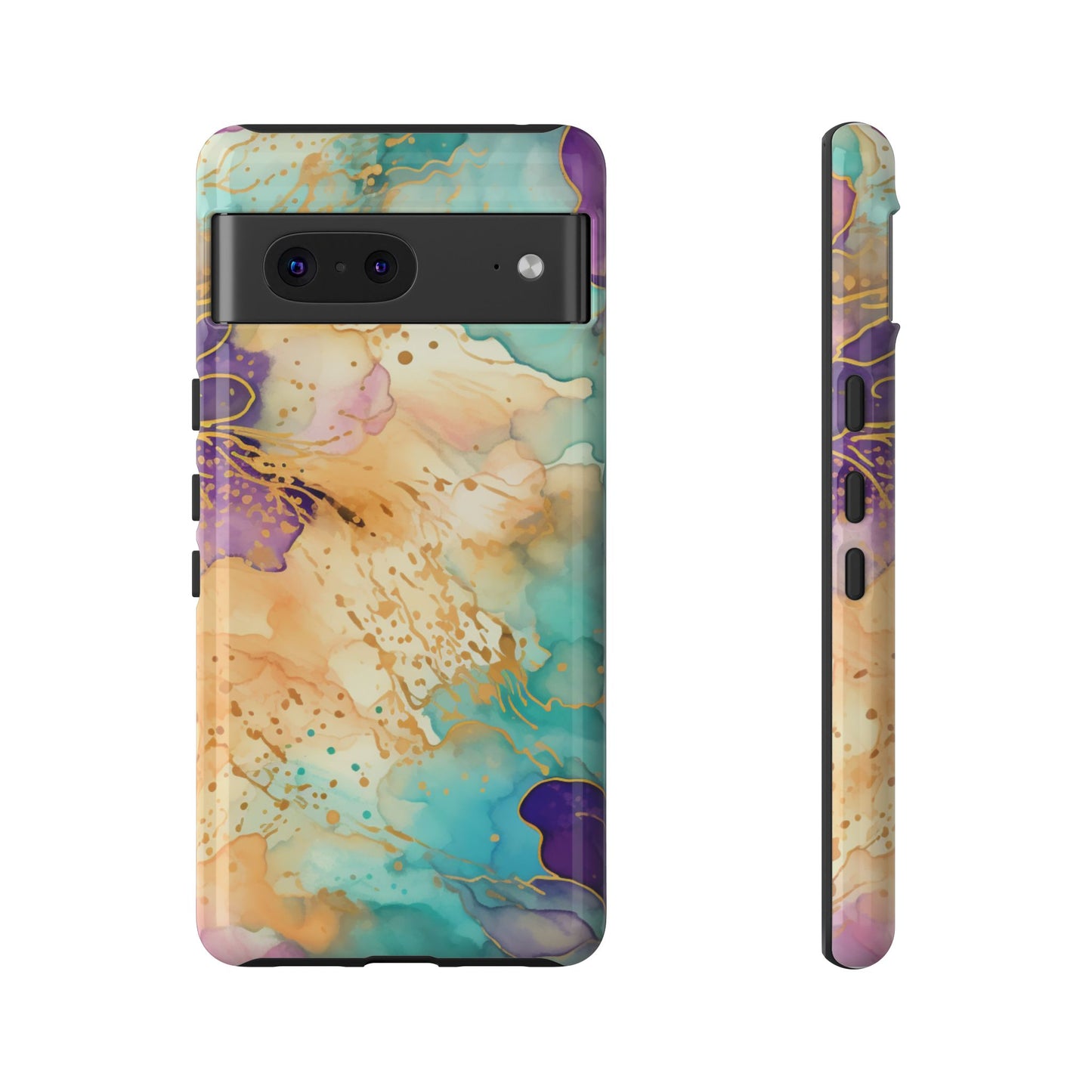 Golden Aura Abstract Watercolor Mobile Case