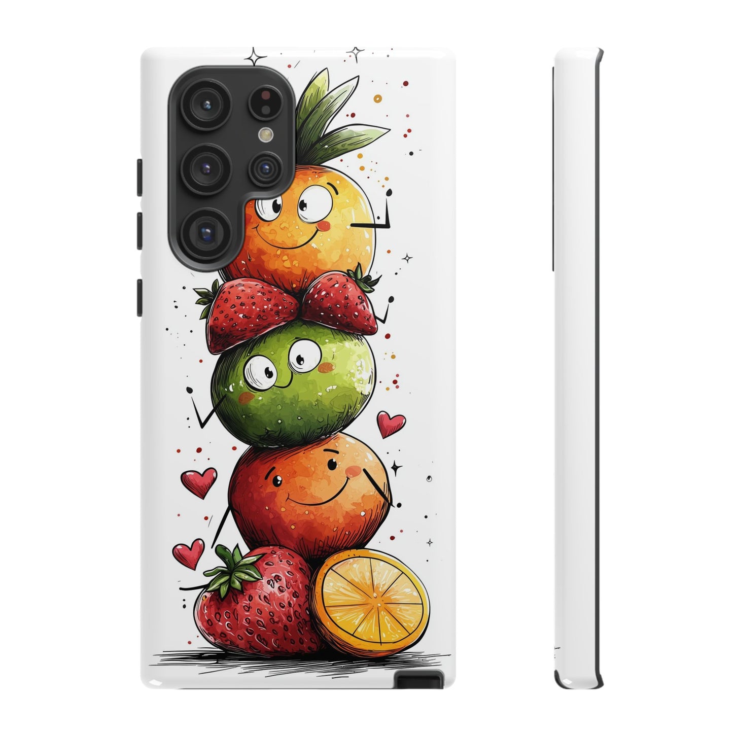 Cute Fruit Stack Phone Case – Fun & Playful Anime Art for iPhone, Google Pixel & Samsung