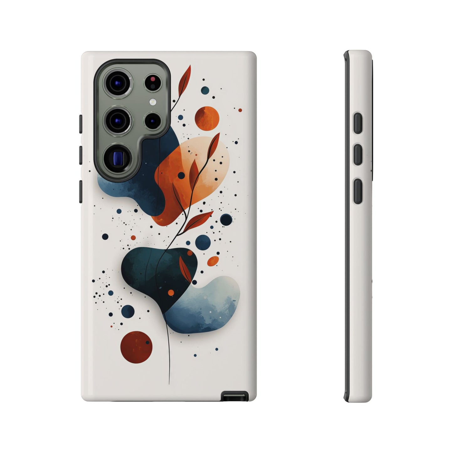 Celestial Bloom – Minimal Abstract Phone Case for iPhone, Samsung & Pixel