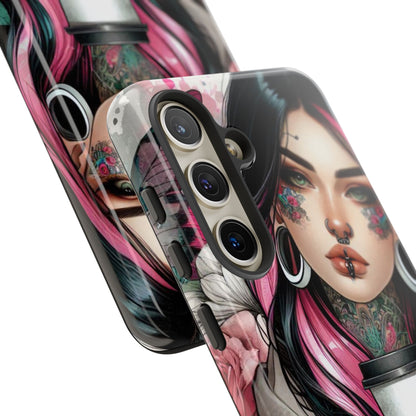 Tattooed Coffee Lover Art Mobile Case