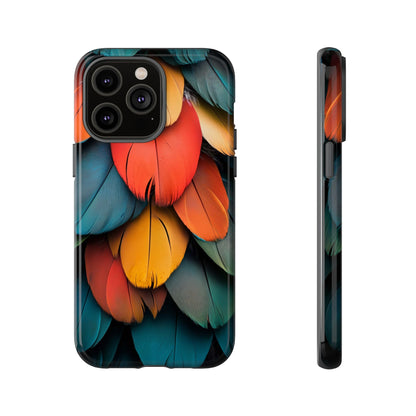 Exotic Macaw Feather Phone Case for iPhone, Samsung & Google Pixel