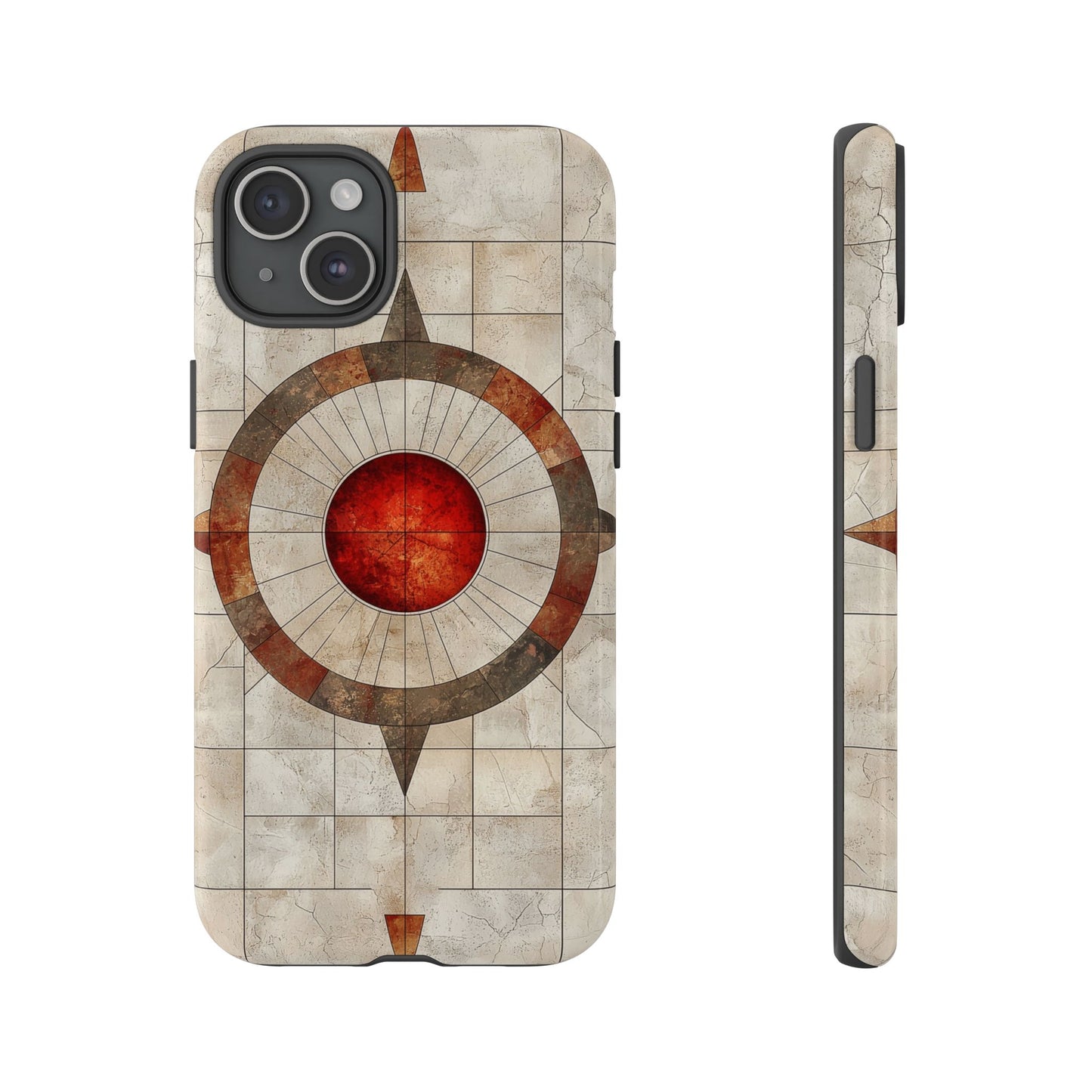 Boho Stone Compass Phone Case for iPhone, Pixel & Samsung