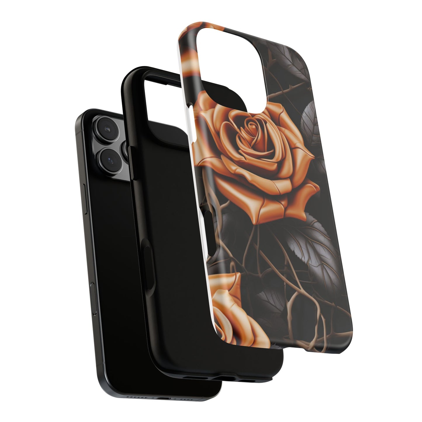 Midnight Gold Rose Mobile Case