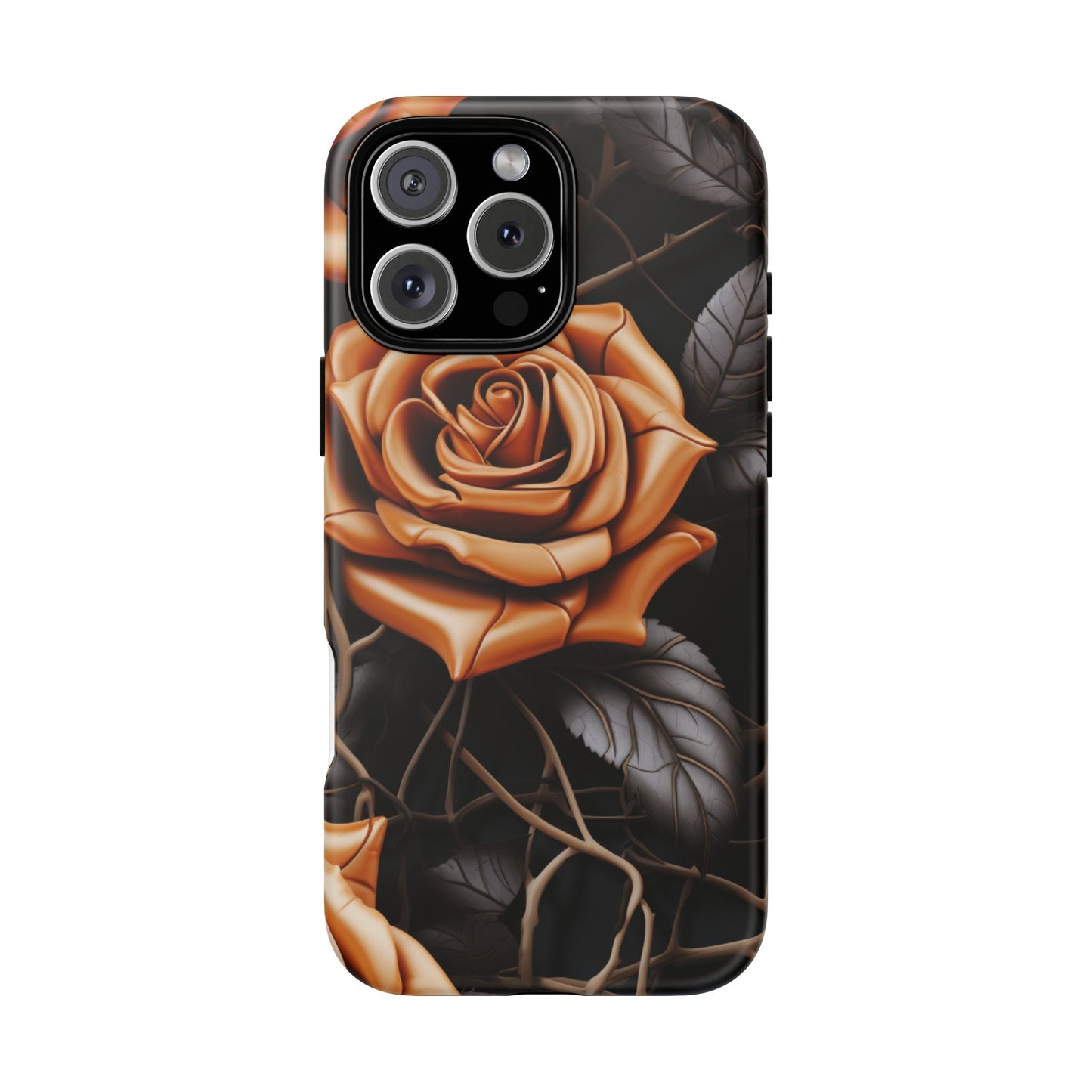 Midnight Gold Rose Mobile Case
