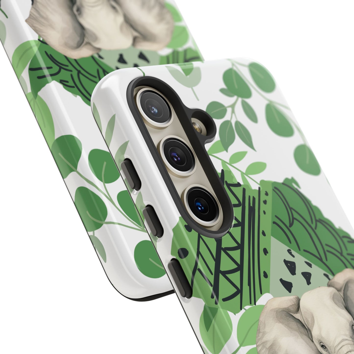 Tropical Elephant Mobile Cover – Nature-Inspired Boho Art