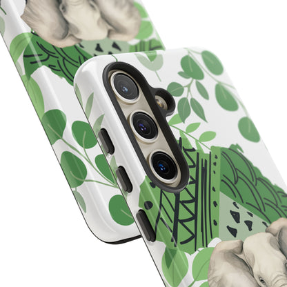 Tropical Elephant Mobile Cover – Nature-Inspired Boho Art