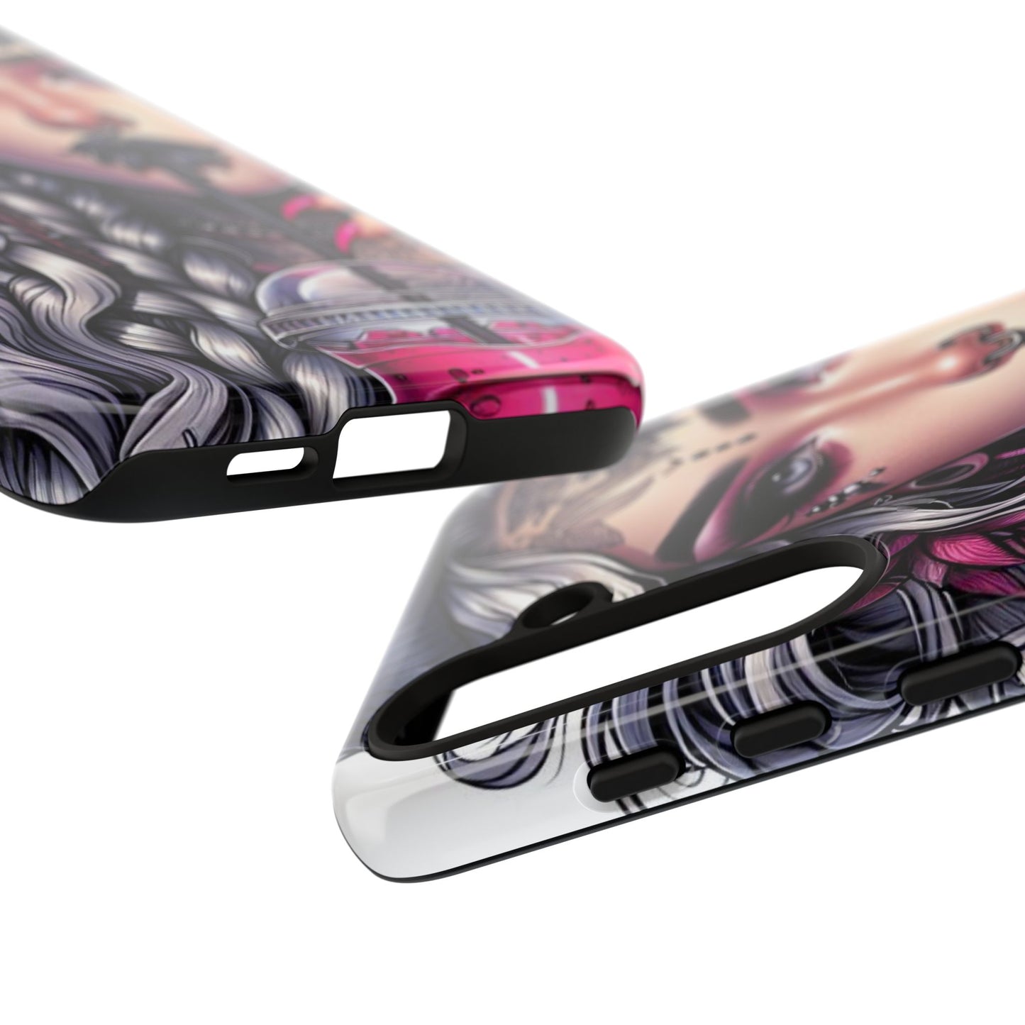 Icy Rebel – Silver Dreads & Edgy Street Chic Mobile Cover