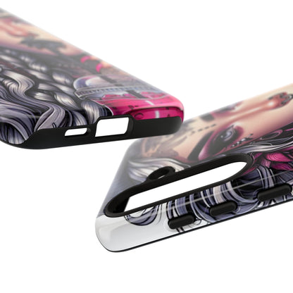 Icy Rebel – Silver Dreads & Edgy Street Chic Mobile Cover
