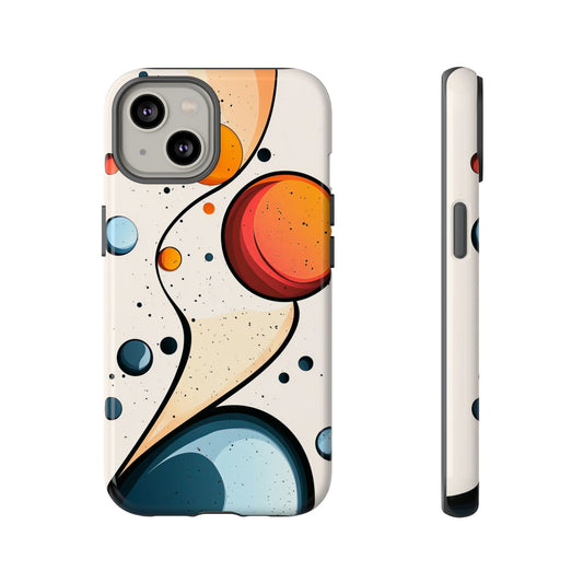 Solar Drift – Abstract Orbital Phone Case for iPhone, Samsung & Pixel