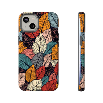 Colorful Abstract Leaves Pattern Design