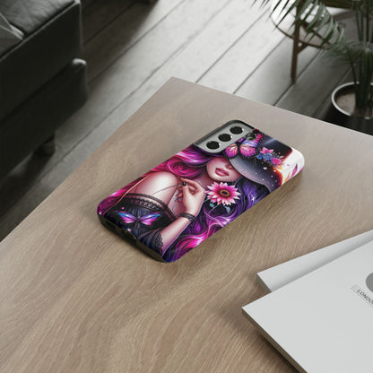Celestial Charm – Cosmic Cowgirl & Butterfly Magic Mobile Cover
