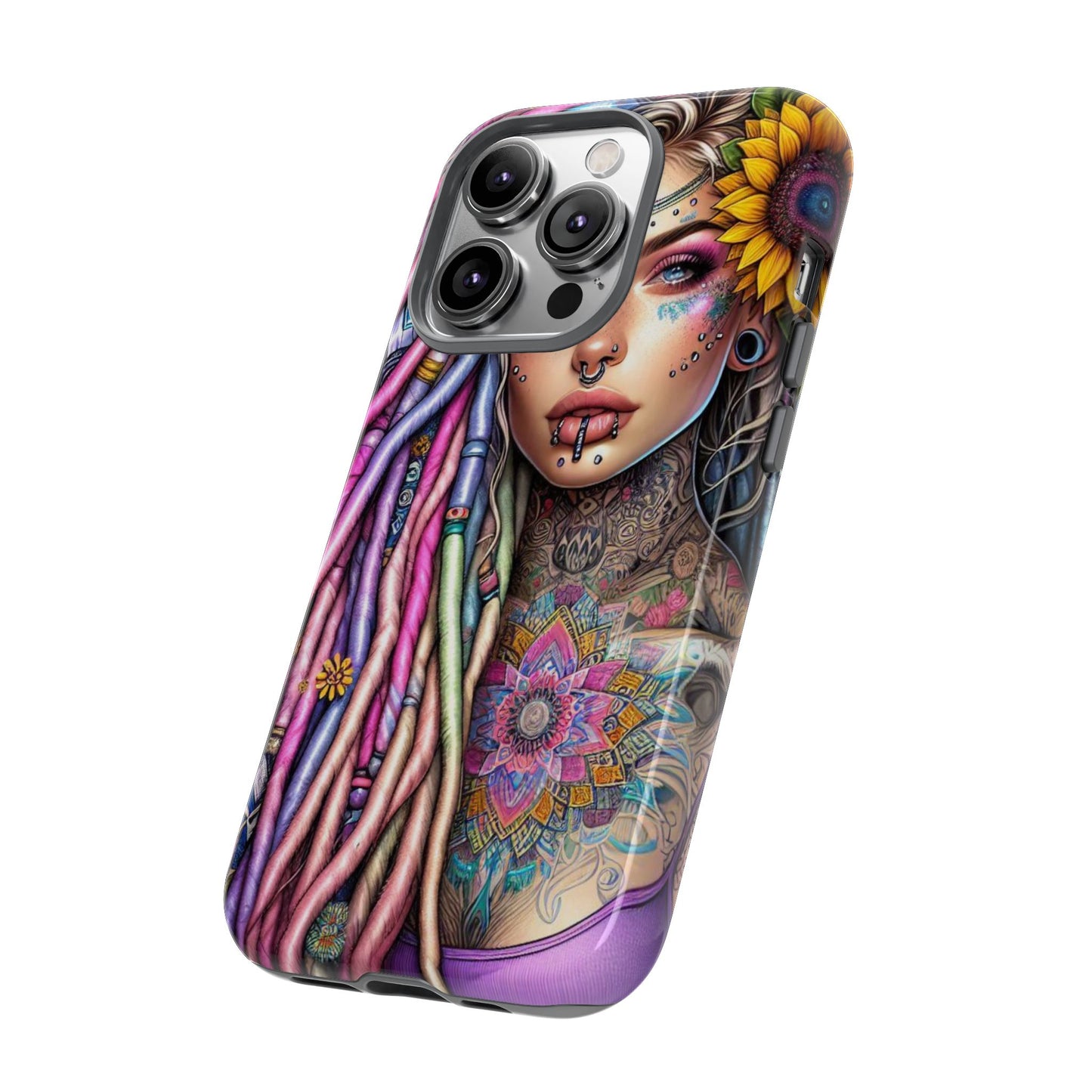 Boho Mandala Goddess – Ethereal Tattoo Art Mobile Cover