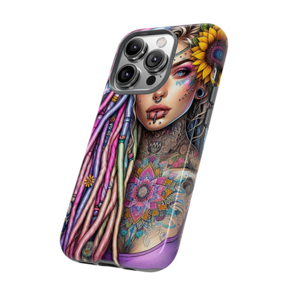 Boho Mandala Goddess – Ethereal Tattoo Art Mobile Cover