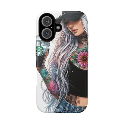 Tattooed Coffee Queen – Edgy Urban Aesthetic Mobile Cover