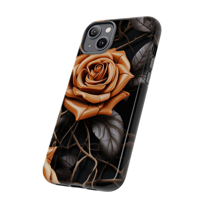 Midnight Gold Rose Mobile Case