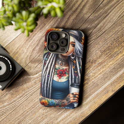 Sunflower Queen – Boho Rebel Tattoo Mobile Cover