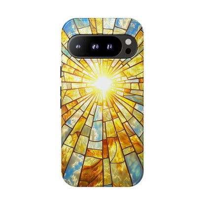 Heavenly Light – Radiant Sunburst Phone Case for iPhone, Samsung & Pixel