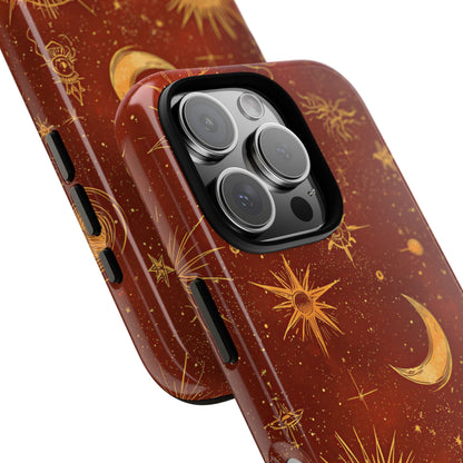 Terracotta Celestial Dreams Boho Phone Case for iPhone, Pixel & Samsung