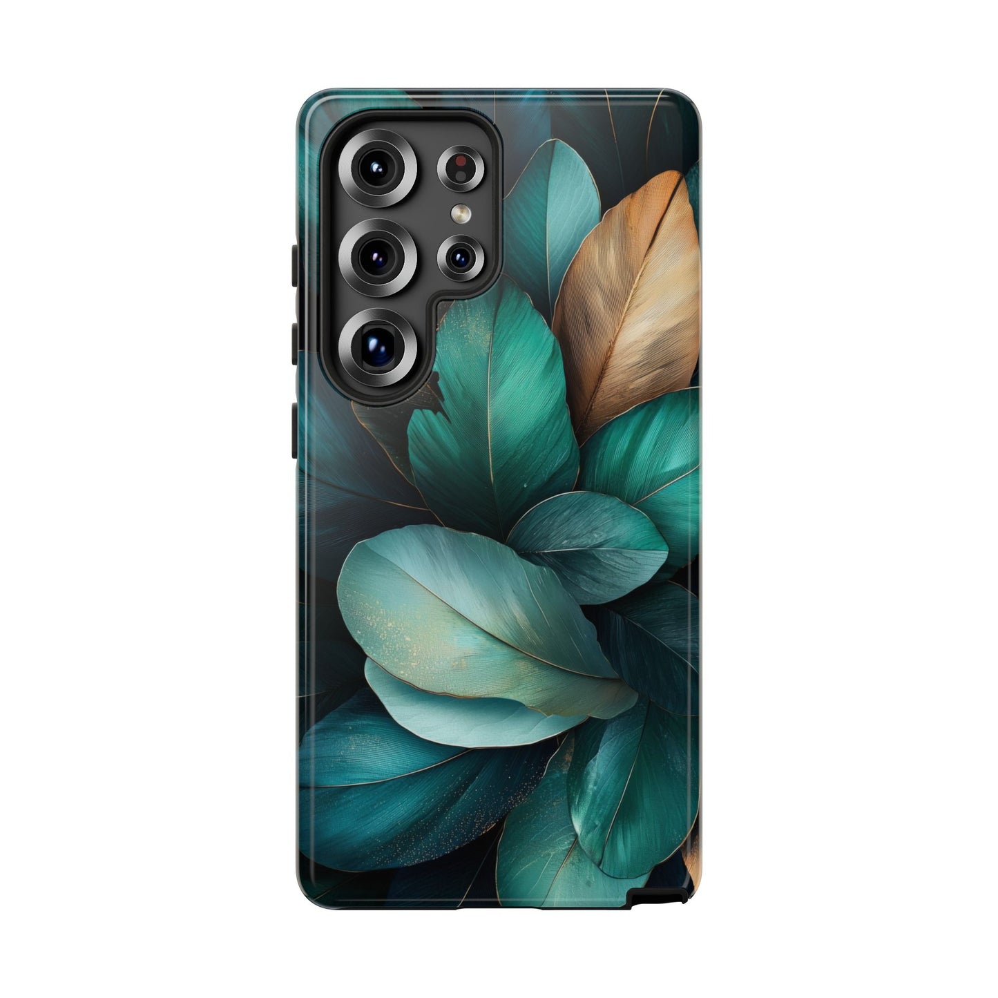 Iridescent Peacock Feather Luxe Phone Case for iPhone, Samsung & Google Pixel