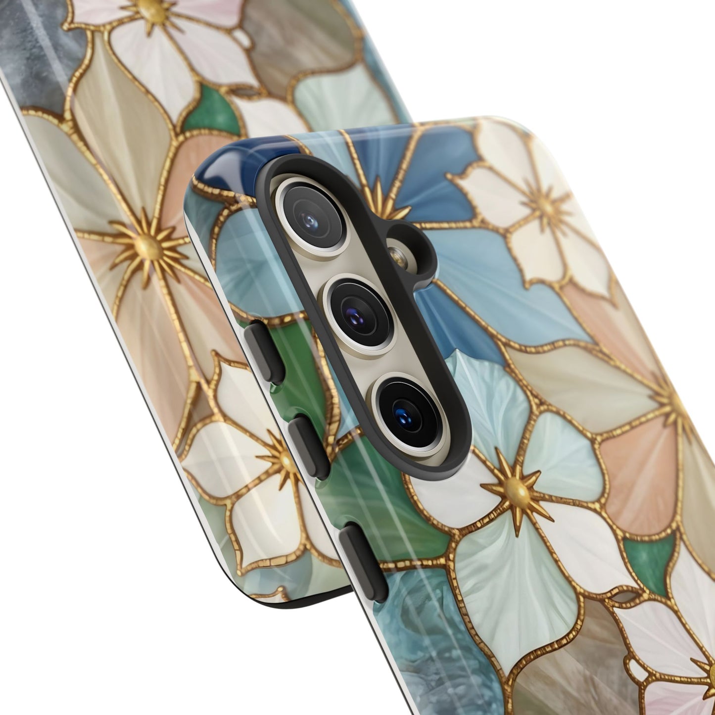 Floral Symphony: Stained Glass Elegance