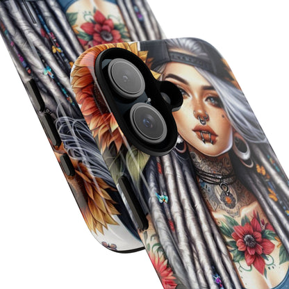 Sunflower Queen – Boho Rebel Tattoo Mobile Cover