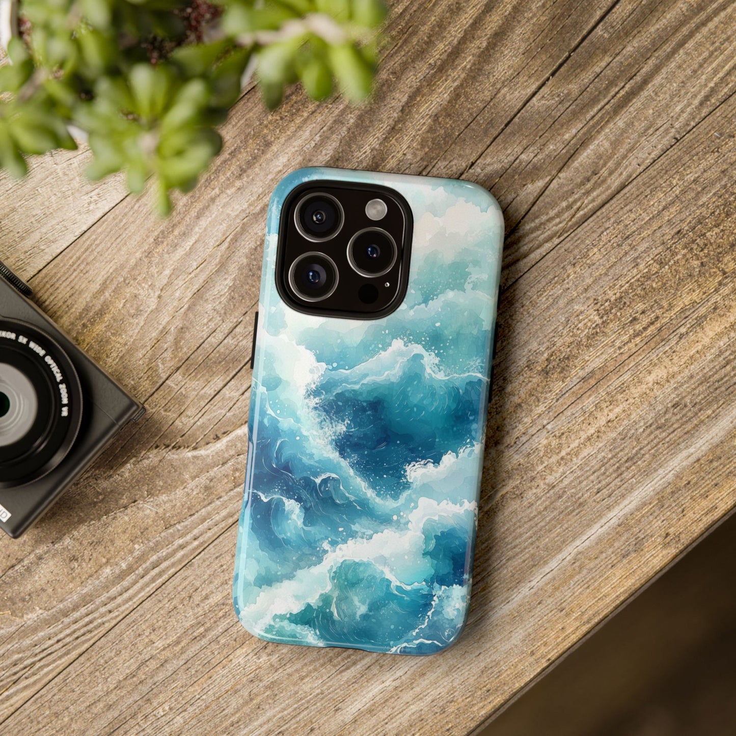 Tidal Tranquility Watercolor Phone Case for iPhone, google Pixel & Samsung
