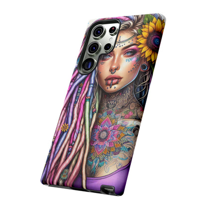 Boho Mandala Goddess – Ethereal Tattoo Art Mobile Cover