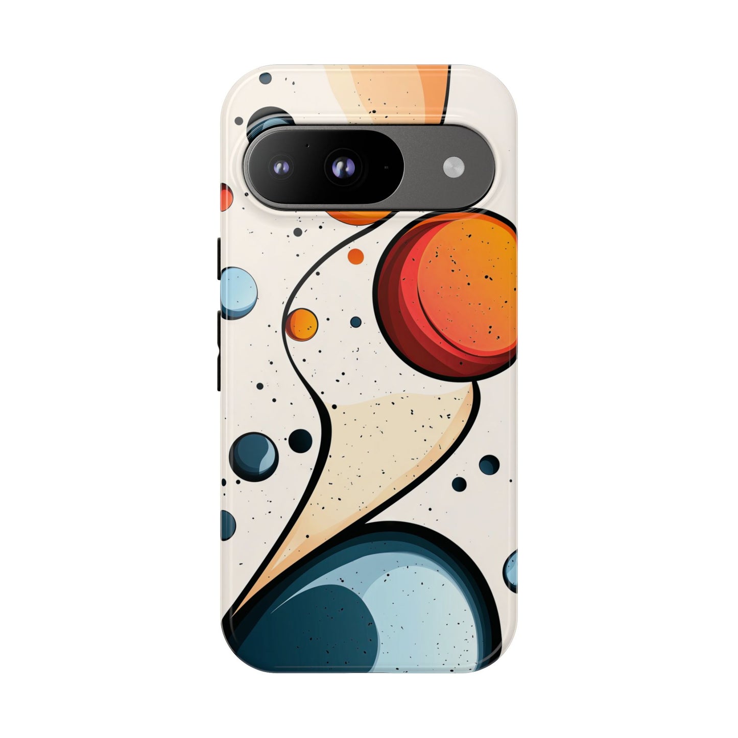 Solar Drift – Abstract Orbital Phone Case for iPhone, Samsung & Pixel