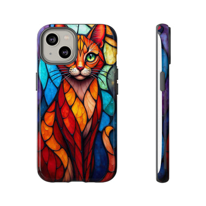 Geometric Cat: Colorful Abstract Portrait