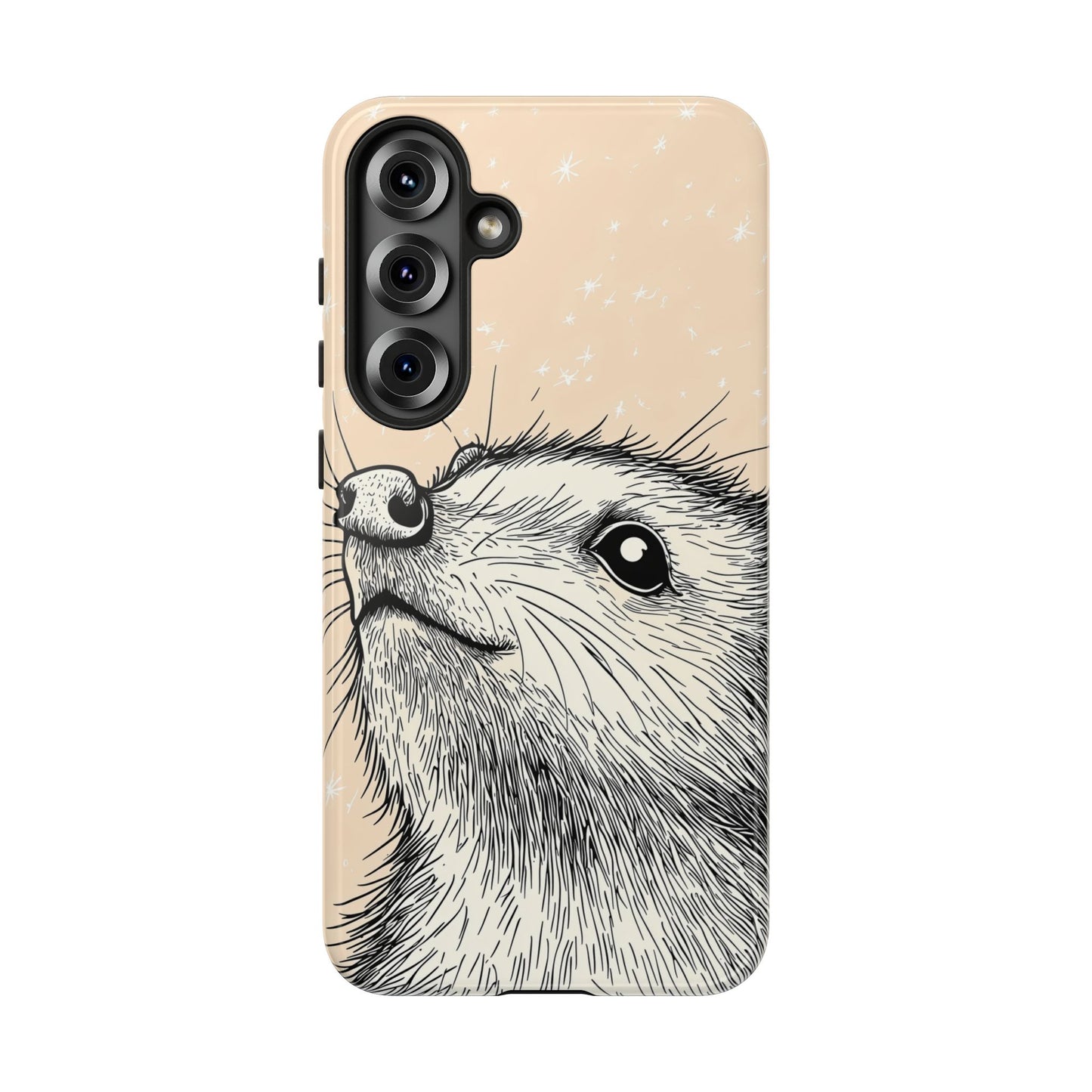 Starlit Wonder: Curious Critter in the Cosmos Phone Case for iPhone, Samsung & Pixel
