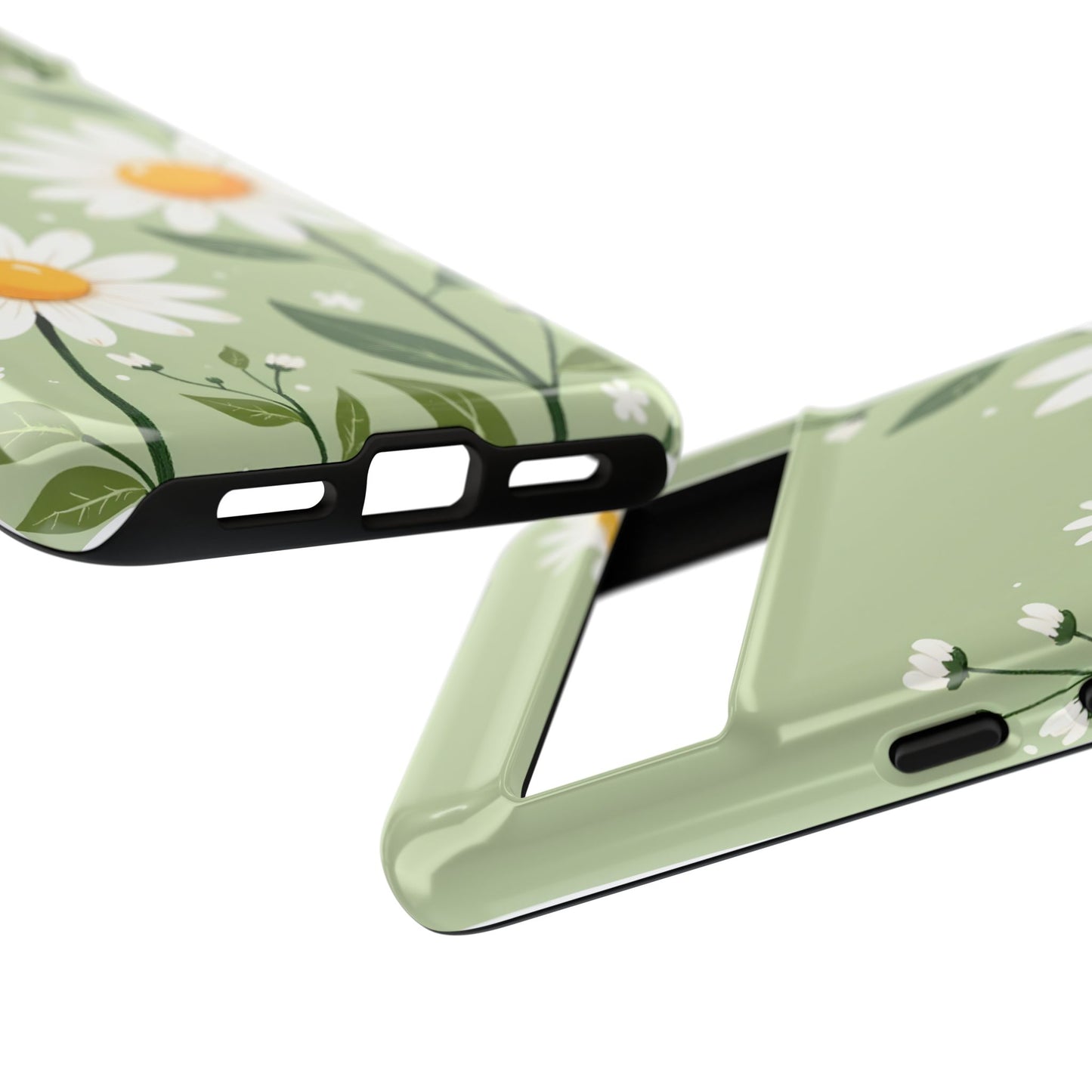 Green Floral Case, Daisy Pattern Design, Iphone Case Design, Perfect Gift For Her