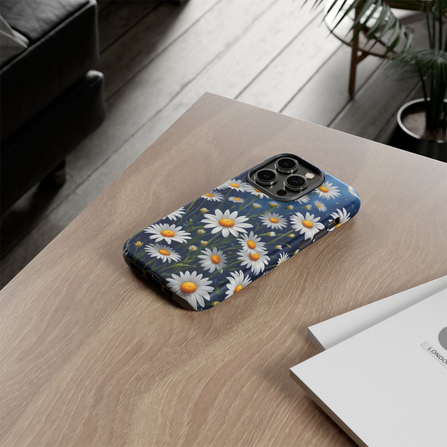 Witchy Daisy Flowers Phone Case Vintage Botanical Cover