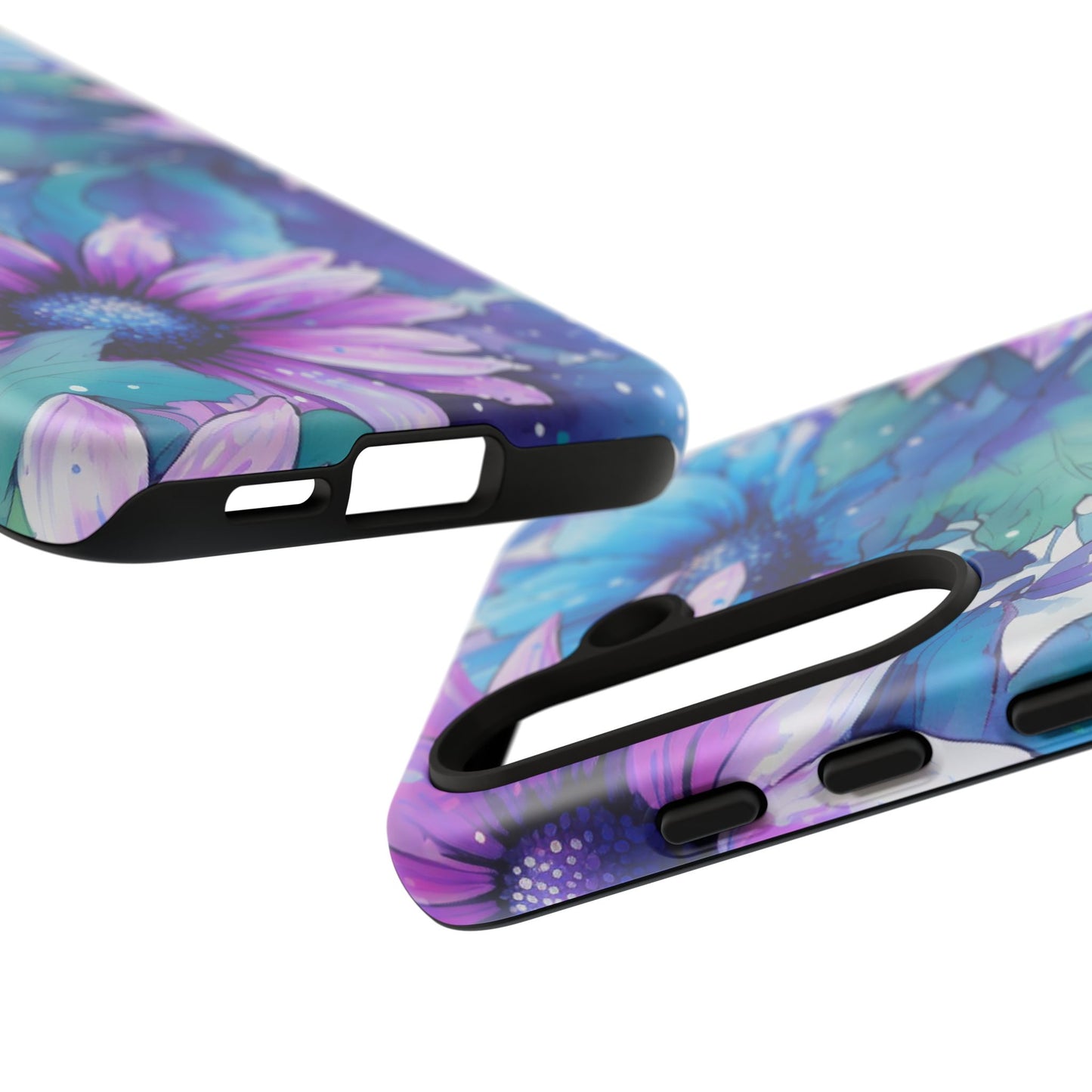 Dreamy Blue & Purple Floral Watercolor Mobile Case