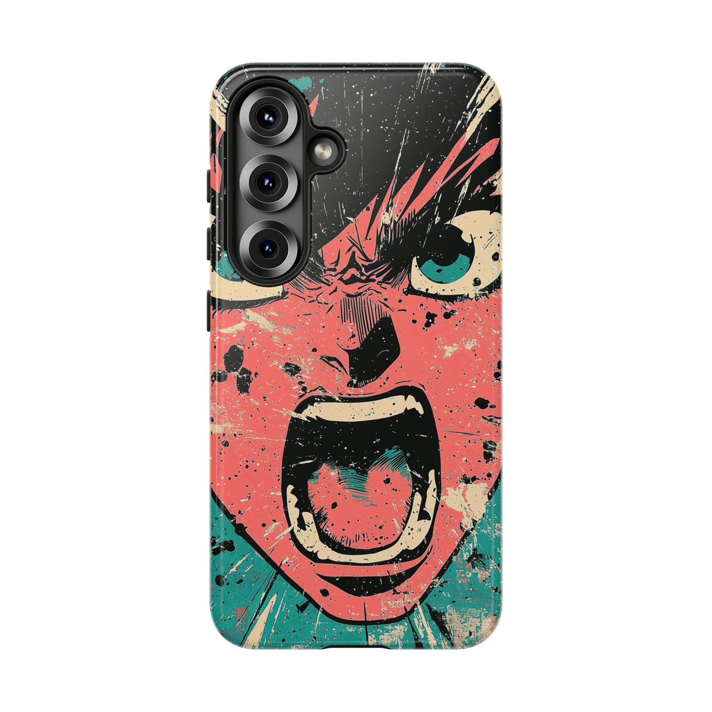 Rage Unleashed | Retro Scream Manga Phone Case for iPhone, Samsung & Pixel