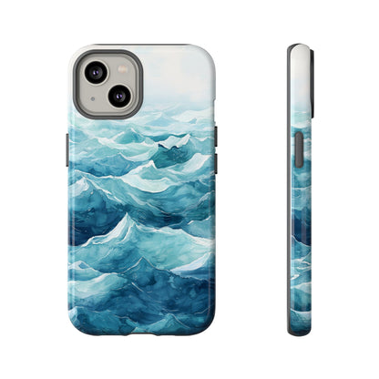 Aqua Drift Watercolor Phone Case for iPhone, google Pixel & Samsung
