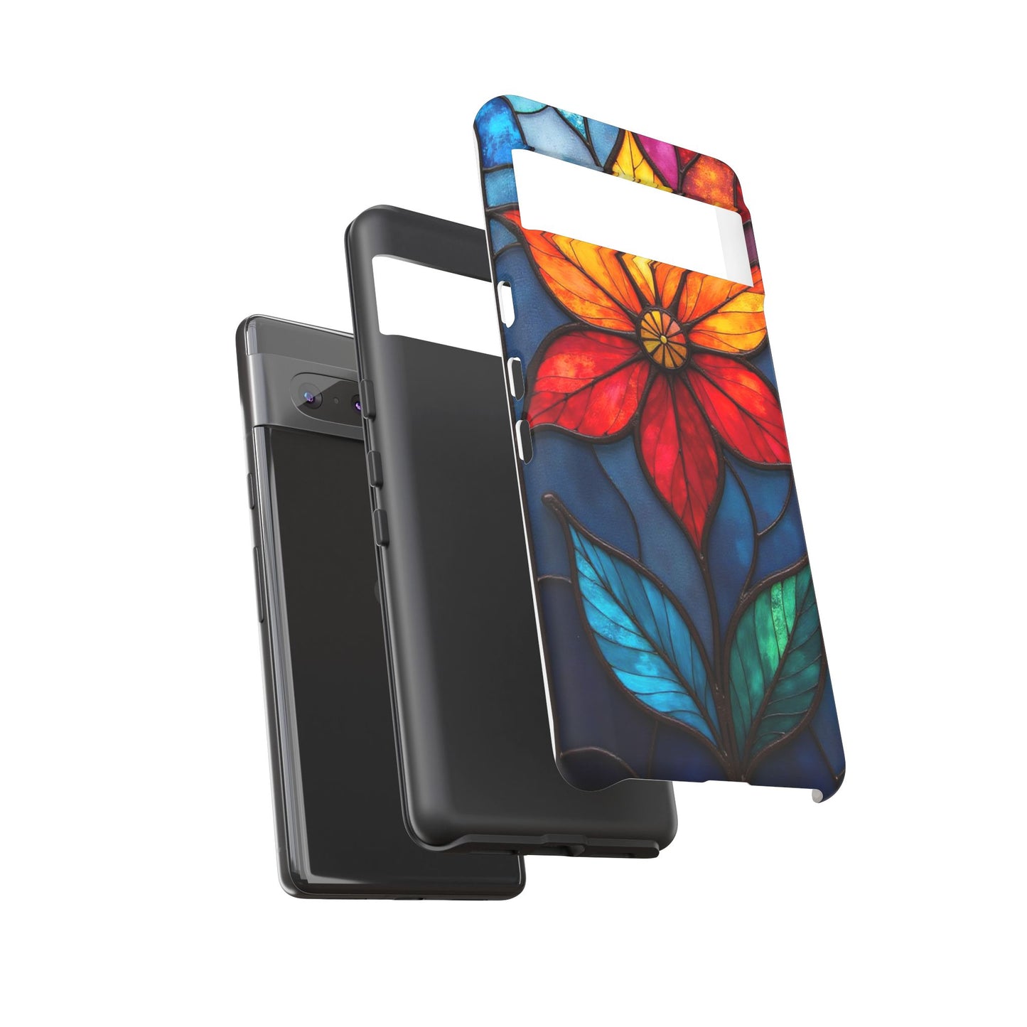 Radiant Blossom: Red and Orange Floral Elegance