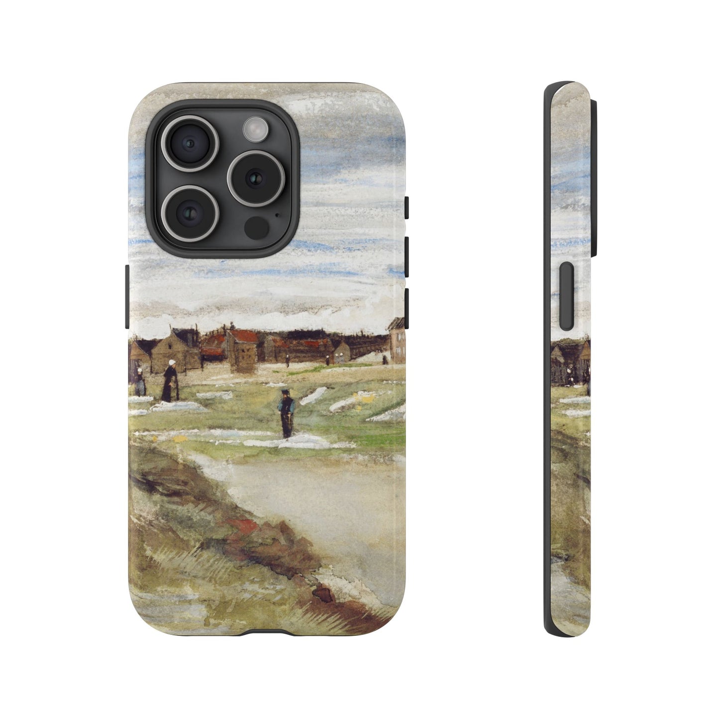 Van Gogh Village Painting Phone Case - iPhone, Samsung, Pixel - Art Print Cover, Gift for Art Lovers