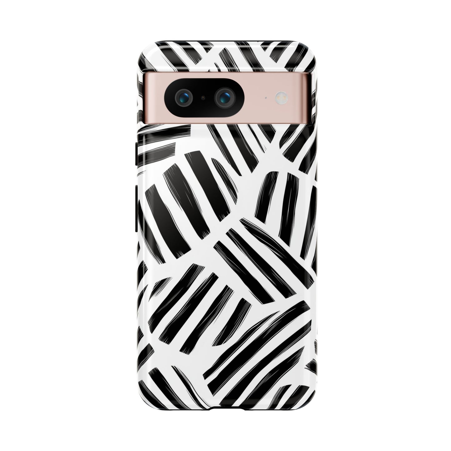 Sleek Noir Striped Phone Case for iPhone, google Pixel & Samsung