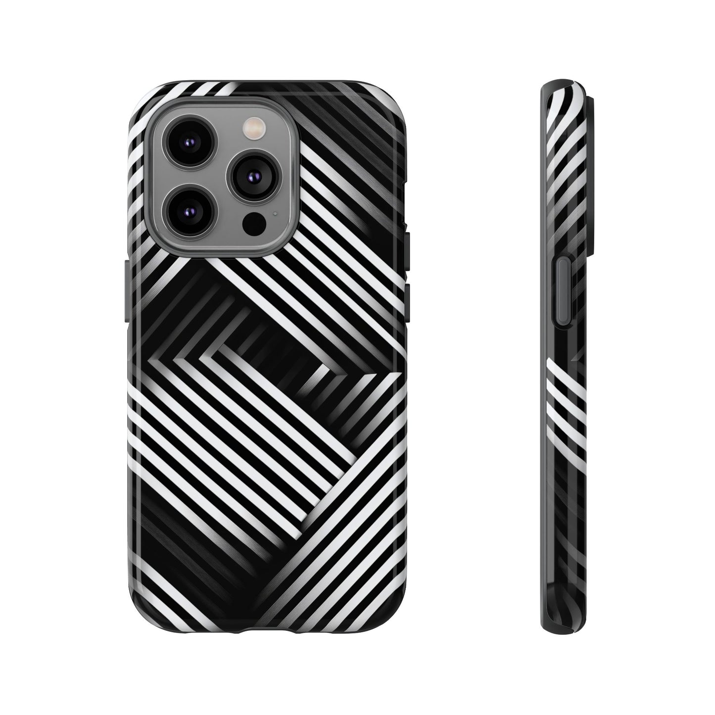 Monochrome Matrix Phone Case for iPhone, Pixel & Samsung