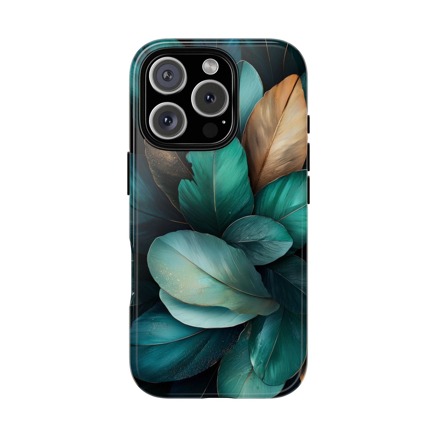Iridescent Peacock Feather Luxe Phone Case for iPhone, Samsung & Google Pixel